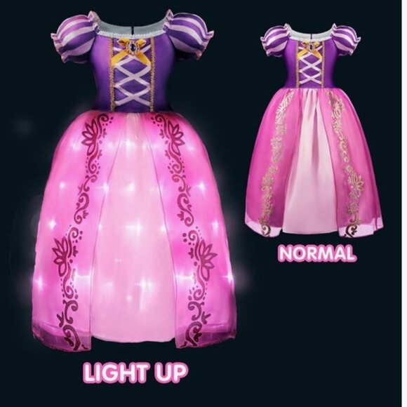 Snow White Princess costume Light up Princess Dress Girls Size 4-6Yrs - Picture 3 of 12